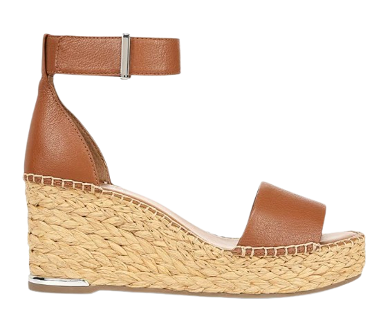 Franco Sarto Clemens Raffia Espadrille Wedge Sandal