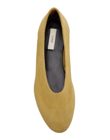 toteme ballet flat in suede
