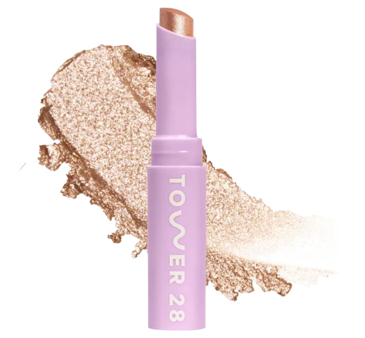 Tower 28 Beauty GoGo Cooling Shimmer 8H Eyeshadow Stick (Troubadour – Golden Amber)