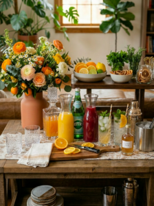 How to Set Up a Spring Mocktail Bar: A Guide to Beautiful, Alcohol-Free Entertaining