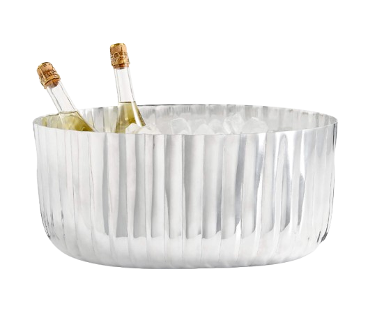 Bash Fluted Silver Beverage Tub