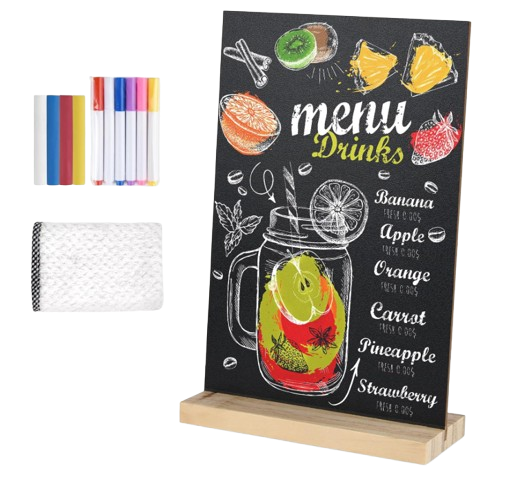 Tabletop Chalkboard Sign — 5×7 inch with Stand