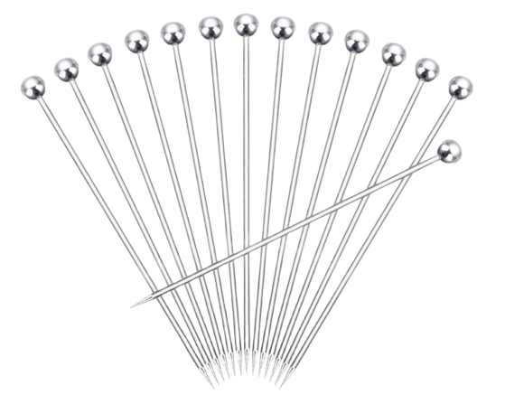 Reusable Stainless Steel Cocktail Picks and Stirrers