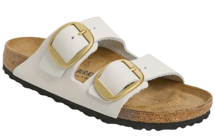 Arizona Big Buckle Slide Sandal – Antique White