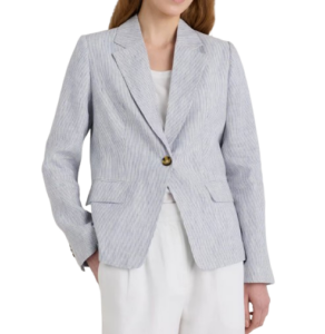 100% European Linen Structured Blazer