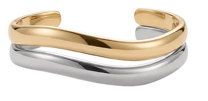 Shashi Ross Sculptural Cuff Bracelets, Set of 2