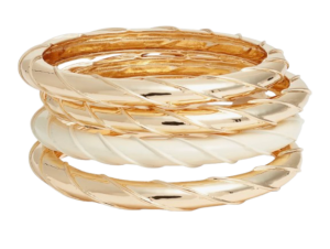 Set of 4 Twist Bangle Bracelets — Open Edit